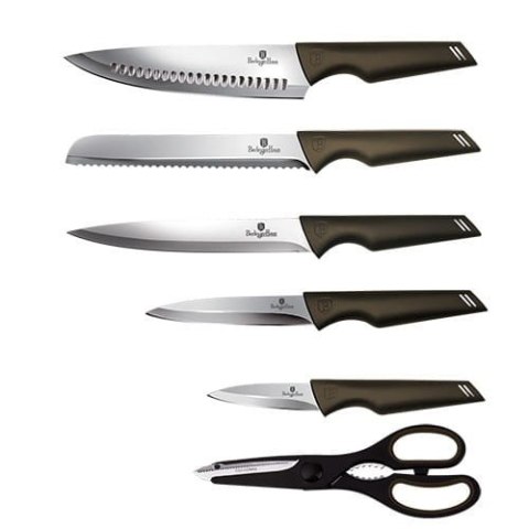 ZESTAW NOŻY W BLOKU 7 EL. BERLINGER HAUS SHINY BLACK BH-2793 ZESTAW NOŻY W BLOKU 7 EL. BERLINGER HAUS SHINY BLACK BH-2793