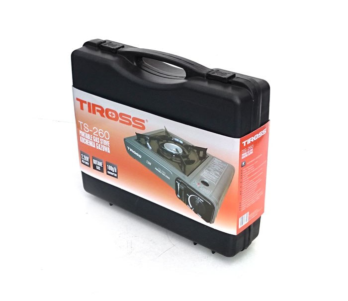 KUCHENKA TURYSTYCZNA GAZOWA TIROSS 2.2kW + GAZ TS-260-G KUCHENKA TURYSTYCZNA GAZOWA TIROSS 2.2kW + GAZ TS-260-G
