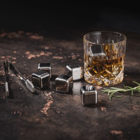 METALOWE KOSTKI DO SCHŁADANIA DRINKÓW + SZCZYPCE ZESTAW 10-ELE KLAUSBERG KB-7651 METALOWE KOSTKI DO SCHŁADANIA DRINKÓW + SZCZYPCE ZESTAW 10-ELE KLAUSBERG KB-7651