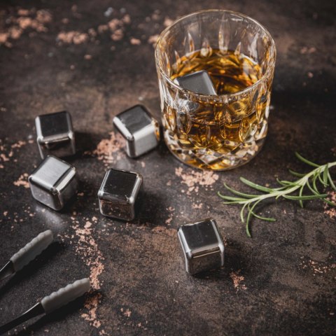 METALOWE KOSTKI DO SCHŁADANIA DRINKÓW + SZCZYPCE ZESTAW 10-ELE KLAUSBERG KB-7651 METALOWE KOSTKI DO SCHŁADANIA DRINKÓW + SZCZYPCE ZESTAW 10-ELE KLAUSBERG KB-7651
