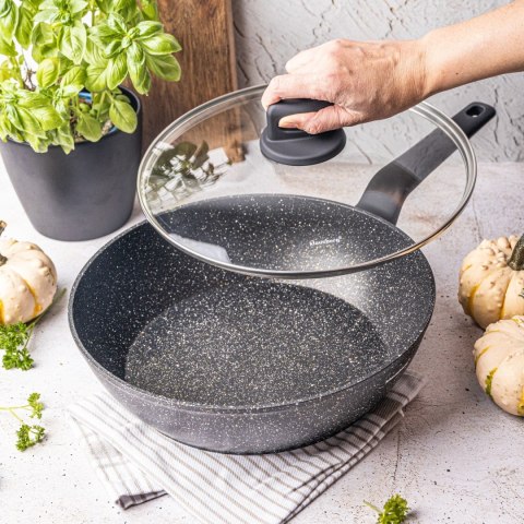 PATELNIA GŁĘBOKA Z POWŁOKĄ MARMUROWĄ 28CM KLAUSBERG KB-7667 PATELNIA GŁĘBOKA Z POWŁOKĄ MARMUROWĄ 28CM KLAUSBERG KB-7667