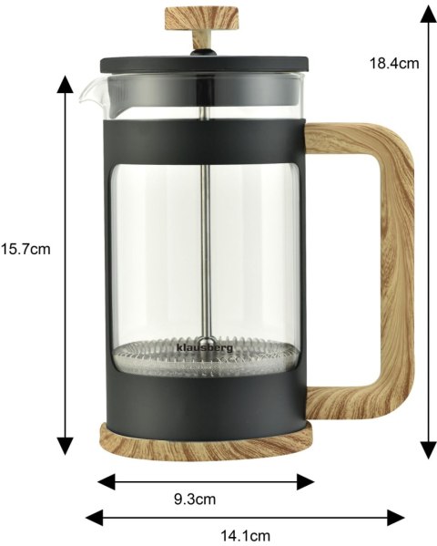 ZAPARZACZ DO KAWY/HERBATY 0,60L FRENCH PRESS KLAUSBERG KB-7680 ZAPARZACZ DO KAWY/HERBATY 0,60L FRENCH PRESS KLAUSBERG KB-7680