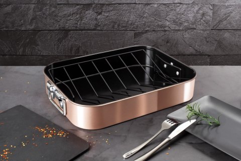 BRYTFANNA DO PIECZENIA Z RUSZTEM 41.5X32CM BERLINGER HAUS ROSE GOLD BH-7845 BRYTFANNA DO PIECZENIA Z RUSZTEM 41.5X32CM BERLINGER HAUS ROSE GOLD BH-7845