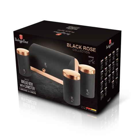 CHLEBAK STALOWY Z 3 POJEMNIKAMI BERLINGER HAUS BLACK ROSE BH-6731 CHLEBAK STALOWY Z 3 POJEMNIKAMI BERLINGER HAUS BLACK ROSE BH-6731
