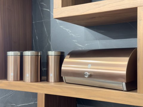 CHLEBAK STALOWY Z 3 POJEMNIKAMI BERLINGER HAUS ROSE GOLD BH-6730 CHLEBAK STALOWY Z 3 POJEMNIKAMI BERLINGER HAUS ROSE GOLD BH-6730
