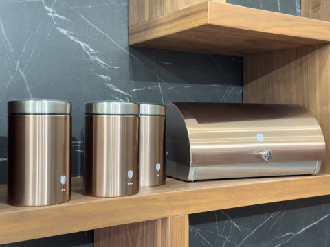 CHLEBAK STALOWY Z 3 POJEMNIKAMI BERLINGER HAUS ROSE GOLD BH-6730 CHLEBAK STALOWY Z 3 POJEMNIKAMI BERLINGER HAUS ROSE GOLD BH-6730
