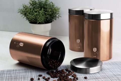 CHLEBAK STALOWY Z 3 POJEMNIKAMI BERLINGER HAUS ROSE GOLD BH-6730 CHLEBAK STALOWY Z 3 POJEMNIKAMI BERLINGER HAUS ROSE GOLD BH-6730