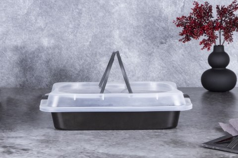 FORMA BLACHA DO PIECZENIA Z POKRYWĄ 36.5X24.5X5.5CM BERLINGER HAUS SHINY BLACK BH-7840 FORMA BLACHA DO PIECZENIA Z POKRYWĄ 36.5X24.5X5.5CM BERLINGER HAUS SHINY BLACK BH-7840