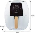 DUŻA FRYTOWNICA BEZTŁUSZCZOWA BIAŁA 7.7L 1800W KLAUSBERG AIR FRYER KB-7709