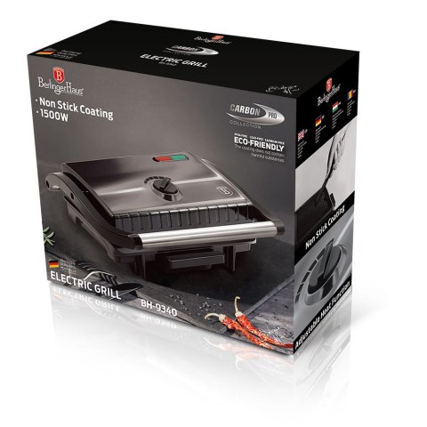 GRILL ELEKTRYCZNY 1500W OPIEKACZ BERLINGER HAUS CARBON PRO BH-9340 GRILL ELEKTRYCZNY 1500W OPIEKACZ BERLINGER HAUS CARBON PRO BH-9340
