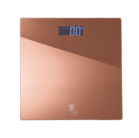 SZKLANA WAGA ŁAZIENKOWA ULTRA SLIM BERLINGER HAUS ROSE GOLD BH-9353