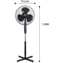 WENTYLATOR PODŁOGOWY 40CM 40W KINGCOOL KC-2125 CZARNY SIATKA