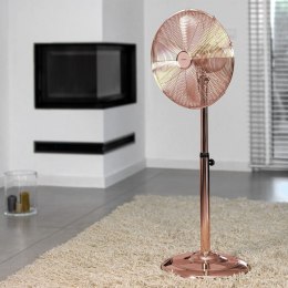 WENTYLATOR STOJĄCY PODŁOGOWY 40CM 50W METALOWY KLAUSBERG KB-7719 ROSEGOLD