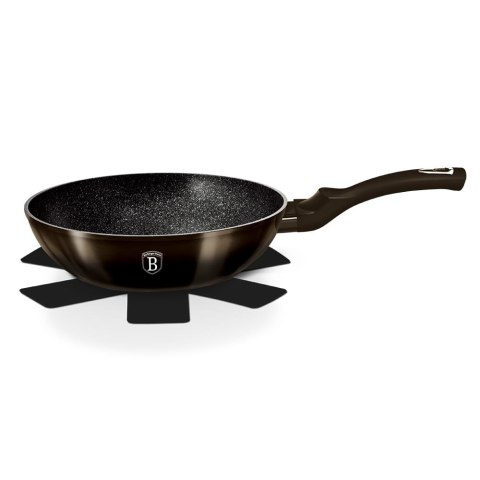 WOK Z POWŁOKĄ GRANITOWĄ 28CM BERLINGER HAUS SHINY BLACK BH-6610