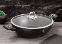 WOK Z POWŁOKĄ GRANITOWĄ 30CM 4L BERLINGER HAUS BLACK SILVER BH-7113