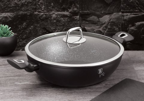 WOK Z POWŁOKĄ GRANITOWĄ 30CM 4L BERLINGER HAUS BLACK SILVER BH-7113 WOK Z POWŁOKĄ GRANITOWĄ 30CM 4L BERLINGER HAUS BLACK SILVER BH-7113