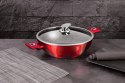 WOK Z POWŁOKĄ GRANITOWĄ 30CM 4L BERLINGER HAUS BURGUNDY BH-7110