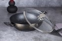 WOK Z POWŁOKĄ GRANITOWĄ 30CM 4L BERLINGER HAUS SHINY BLACK BH-7115