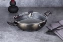 WOK Z POWŁOKĄ GRANITOWĄ 30CM 4L BERLINGER HAUS SHINY BLACK BH-7115