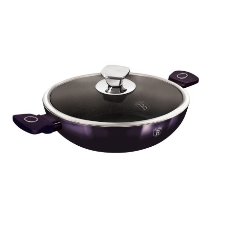 WOK Z POWŁOKĄ TYTANOWĄ 30CM 4L BERLINGER HAUS PURPLE ECLIPSE BH-7114