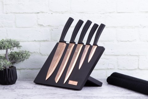 ZESTAW NOŻY NA STOJAKU MAGNETYCZNYM 6-ELE BERLINGER HAUS ROSE GOLD BH-2609 ZESTAW NOŻY NA STOJAKU MAGNETYCZNYM 6-ELE BERLINGER HAUS ROSE GOLD BH-2609
