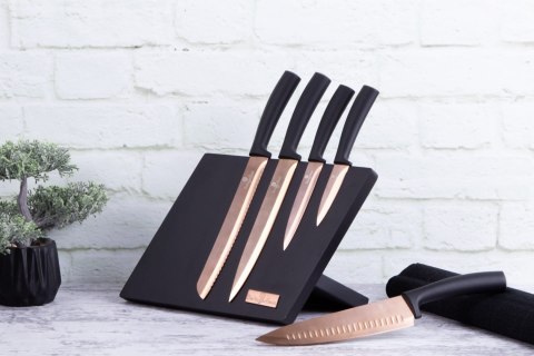 ZESTAW NOŻY NA STOJAKU MAGNETYCZNYM 6-ELE BERLINGER HAUS ROSE GOLD BH-2609 ZESTAW NOŻY NA STOJAKU MAGNETYCZNYM 6-ELE BERLINGER HAUS ROSE GOLD BH-2609