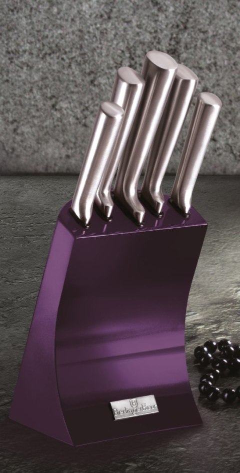 ZESTAW NOŻY W STOJAKU 6 ELEMENTÓW BERLINGER HAUS PURPLE ECLIPSE BH-2671 ZESTAW NOŻY W STOJAKU 6 ELEMENTÓW BERLINGER HAUS PURPLE ECLIPSE BH-2671