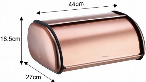 CHLEBAK STALOWY 44CM MATOWY KINGHOFF KH-1870 RÓŻOWE ZŁOTO CHLEBAK STALOWY 44CM MATOWY KINGHOFF KH-1870 RÓŻOWE ZŁOTO