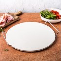 KAMIEŃ DO PIECZENIA PIZZY KORDIERYTOWY 33CM + STOJAK KLAUSBERG KB-7788