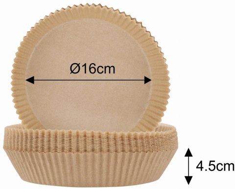 WKŁADY PAPIEROWE DO FRYTOWNICY 16CM 100 SZTUK KLAUSBERG KB-7779 WKŁADY PAPIEROWE DO FRYTOWNICY 16CM 100 SZTUK KLAUSBERG KB-7779