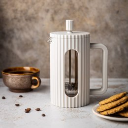 ZAPARZACZ DO HERBATY KAWY SZKLANY FRENCH PRESS 1000 ML KREMOWY KLAUSBERG KB-7753