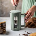 ZAPARZACZ DO HERBATY KAWY SZKLANY FRENCH PRESS 350 ML ZIELONY KLAUSBERG KB-7745