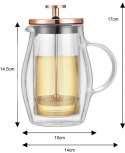 ZAPARZACZ DO KAWY HERBATY 0,35L FRENCH PRESS KLAUSBERG KB-7721