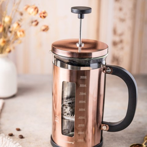 ZAPARZACZ DO KAWY HERBATY 1.0L FRENCH PRESS RÓŻOWE ZŁOTO KLAUSBERG KB-7740 ZAPARZACZ DO KAWY HERBATY 1.0L FRENCH PRESS RÓŻOWE ZŁOTO KLAUSBERG KB-7740