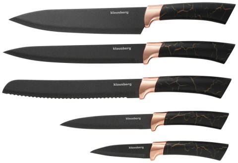 ZESTAW NOŻY KUCHENNYCH W BLOKU 5 EL. KLAUSBERG KB-7799 ZESTAW NOŻY KUCHENNYCH W BLOKU 5 EL. KLAUSBERG KB-7799