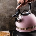 CZAJNIK STALOWY NA GAZ 1.8L MAŁY INDUKCJA KINGHOFF KH-1856 RÓŻOWY CZAJNIK STALOWY NA GAZ 1.8L MAŁY INDUKCJA KINGHOFF KH-1856 RÓŻOWY