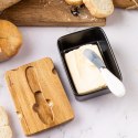 PORCELANOWA MASELNICZKA Z NOŻYKIEM POKRYWKA AKACJA KLAUSBERG KB-7784 CZARNA PORCELANOWA MASELNICZKA Z NOŻYKIEM POKRYWKA AKACJA KLAUSBERG KB-7784 CZARNA