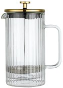 ZAPARZACZ DO KAWY HERBATY SZKLANY 1000ML FRENCH PRESS KLAUSBERG KB-7761 ZŁOTY