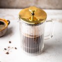 ZAPARZACZ DO KAWY HERBATY SZKLANY 1000ML FRENCH PRESS KLAUSBERG KB-7761 ZŁOTY