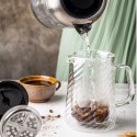 ZAPARZACZ DO KAWY HERBATY SZKLANY 1000ML FRENCH PRESS KLAUSBERG KB-7764 SREBRNY