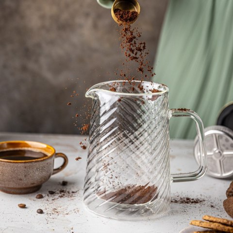ZAPARZACZ DO KAWY HERBATY SZKLANY 1000ML FRENCH PRESS KLAUSBERG KB-7767 ZŁOTY ZAPARZACZ DO KAWY HERBATY SZKLANY 1000ML FRENCH PRESS KLAUSBERG KB-7767 ZŁOTY