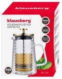 ZAPARZACZ DO KAWY HERBATY SZKLANY 350ML FRENCH PRESS KLAUSBERG KB-7765 ZŁOTY