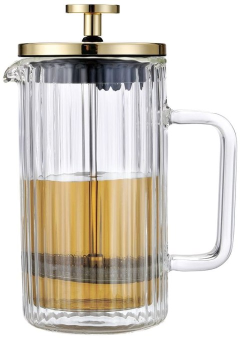 ZAPARZACZ DO KAWY HERBATY SZKLANY 600ML FRENCH PRESS KLAUSBERG KB-7760 ZŁOTY