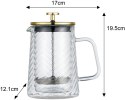 ZAPARZACZ DO KAWY HERBATY SZKLANY 600ML FRENCH PRESS KLAUSBERG KB-7766 ZŁOTY