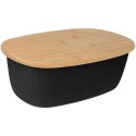 CHLEBAK STALOWY MAŁY Z DESKĄ DO KROJENIA PIECZYWA OWALNY CZARNY BRUNBESTE BB-2768 CHLEBAK STALOWY MAŁY Z DESKĄ DO KROJENIA PIECZYWA OWALNY CZARNY BRUNBESTE BB-2768