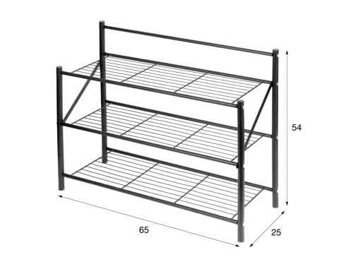 PÓŁKA REGAŁ STOJAK NA BUTY 65 X 25 X 54 CM BRUNBESTE BB-3392