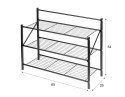 PÓŁKA REGAŁ STOJAK NA BUTY 65 X 25 X 54 CM BRUNBESTE BB-3392 PÓŁKA REGAŁ STOJAK NA BUTY 65 X 25 X 54 CM BRUNBESTE BB-3392