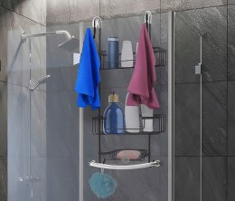 PÓŁKA ZAWIESZANA DO KABINY PRYSZNICOWEJ BRUNBESTE BB-3430 CZARNA