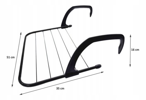 SKŁADANA SUSZARKA NA PRANIE NA GRZEJNIK KALORYFER BALKON 50 CM BRUNBESTE BB-3899