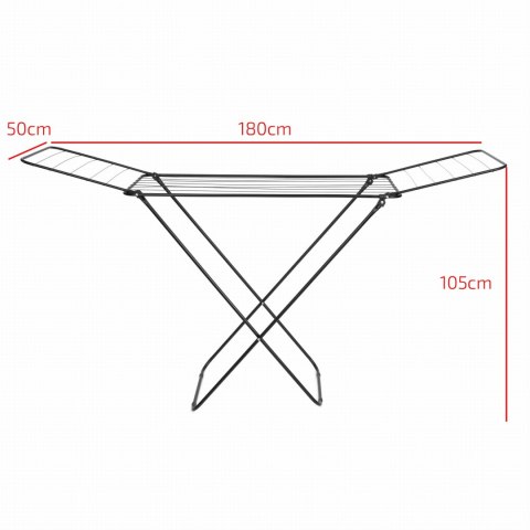 SUSZARKA DO PRANIA UBRAŃ I BIELIZNY BALKONOWA SKŁADANA 18MB BRUNBESTE BB-3910